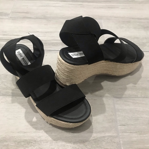 Steve Madden Shoes - Steve madden black espadrilles